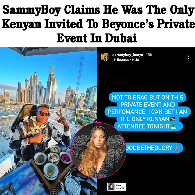 Sammy Boy Beyonce Dubai concert invitation fraud Sammy Boy Beyonce Dubai concert invitation fraud
