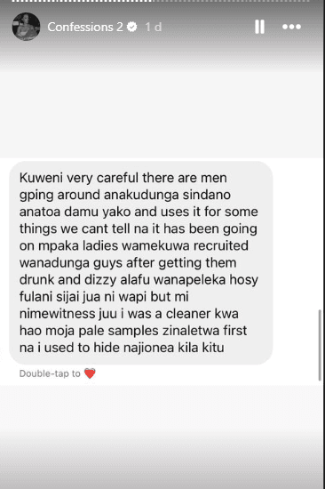 [Confessions] Usherati Promax! Top Sodom and Gomorrah confessions posted on shes_kemunto Insta stories