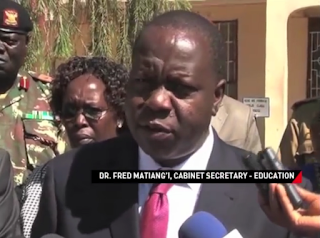 CS Matiang' Talk tough on the teachers who cane their pupils.