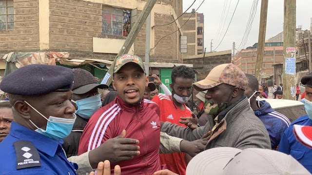 Police arrest Alinur Mohamed alias Somali Guy for distributing food with Artist Bahati for breaching MoH rules
