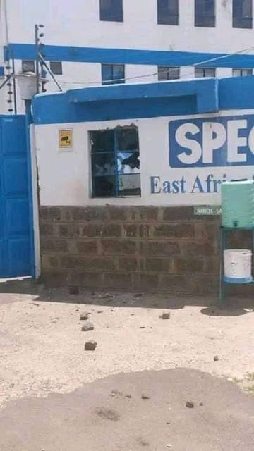 [PHOTOS] Azimio protesters mistakenly loot gas cylinders from Raila Odinga’s gas company, East Africa Spectre Limited
