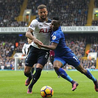 Spurs kyle on the pitch. PHOTO courtesy of Mirror. Derby day today at emirates.
