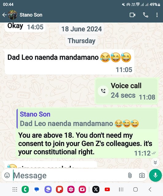 Mike Sonko message to his son Stano Mike Sonko message to his son Stano