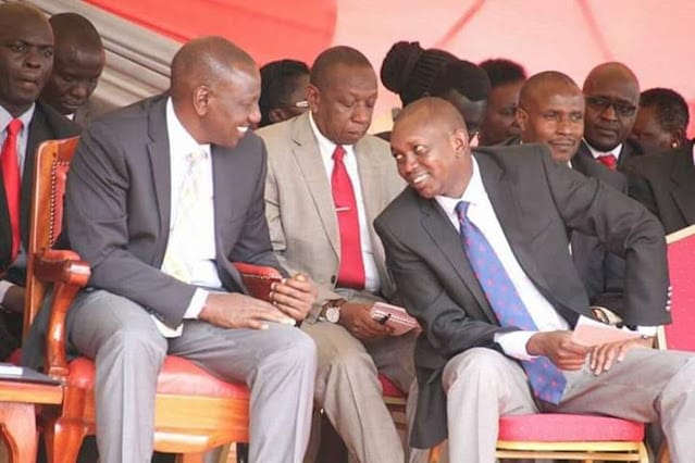 Sudi and Ruto in a meeting