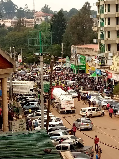Kapseret MP Oscar Sudi Uhuru answered and we are now equal, MP Oscar Sudi addresses protesters in Eldoret