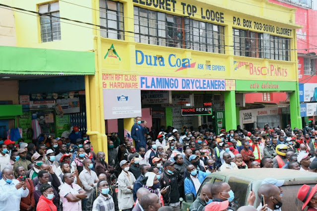 MP Oscar Sudi Eldoret led demonstration applauded by Uasin Gishu and Nandi county leaders
