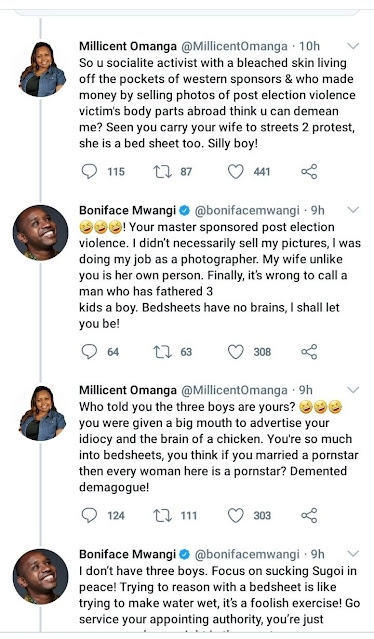 Millicent Omanga accuses to Mwangi Millicent Omanga accuses to Mwangi