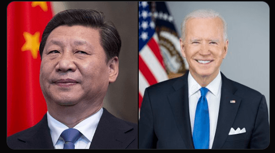 China and US Presidents photo collage China and US Presidents photo collage