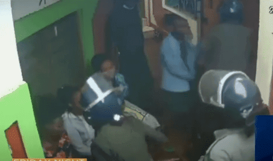 [FOOTAGE] Voi Police officers brutal attacked protesting students at Coast Institute of Technology