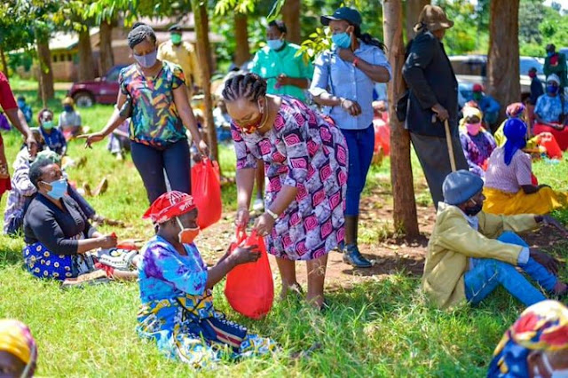 Governor Anne Waiguru helping her county on COVID-relief Governor Anne Waiguru helping her county on COVID-relief