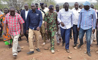 Deputy president William ruto in Baringo following the clashes with IG Joseph Boinet. PHOTO | Courtesy