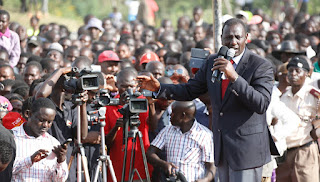 With leaders and locals at Mayuba Stadium, Sirisia Constituency, Bungoma County. PHOTO | PSCU "We must prioritise our education for our children in Kenya" Says Ruto..