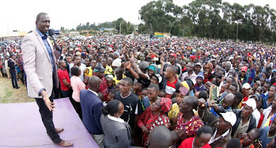 DP William Ruto in meru launching youth football tournament. PHOTO | Njorogr DP William Ruto in meru launching youth football tournament. PHOTO | Njorogr