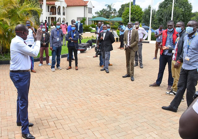 Deputy President William Ruto with Journalists