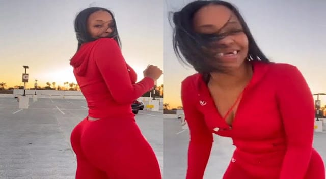 [VIDEO] Woman goes viral for her curvy body but no teeth