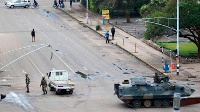 The military takes over Zimbabwe. PHOTO | CNN