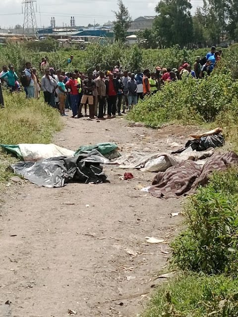 Dumpsite dead bodies at Mukuru covered photo Dumpsite dead bodies at Mukuru covered photo