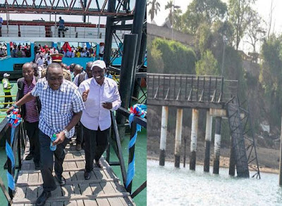 Mtongwe collapsed channel. PHOTO | File
