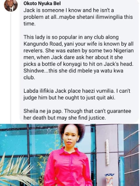 Ohangla Circle star Sheila Wegesha murdered by her husband Why Ohangla Circle queen Sheila Wegesha was murdered by her husband? Sources reveal dirty secrets
