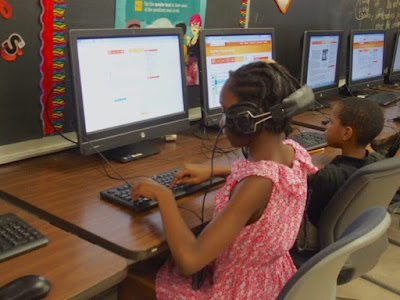Children on a school computer lab. PHOTO | RMS