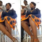 Church woman trending for live video while pastor preaching photo