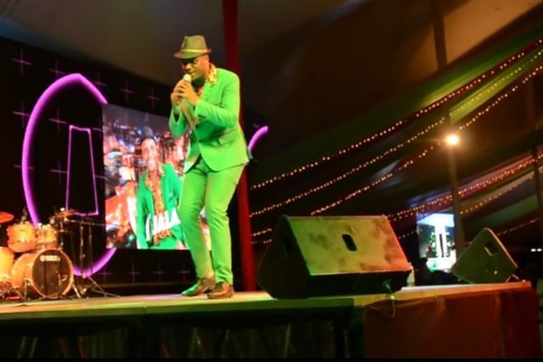 Jalang'os show Jalang'o perform at a stage in Nairobi