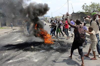 Congo protest in Kinshasa. PHOTO | FILE