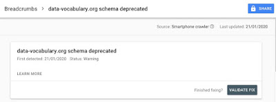  Fixing “data-vocabulary.org schema deprecated” Error in blogger. 