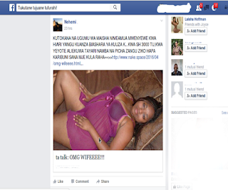 Dating facebook page for a woman.