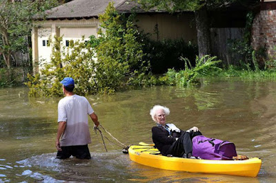 Floods in US made road inaccessible in Texas city.. PHOTO | THOMAS B SHEA