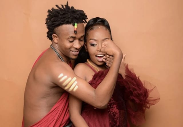 Peter "Miracle Baby," a Gengetone musician, and Katrue have a child