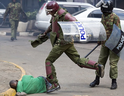 Violent Police in Uniforms who do not follow reforms. PHOTO  | Courtesy