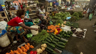Vegetable seller at the streets of kangemi, Nairobi. PHOTO | BMS