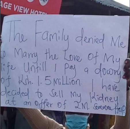 Man appeals to Kenyans to raise 1.5 million dowry Man appeals to Kenyans to raise 1.5 million dowry