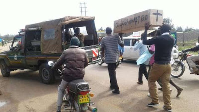 IEBC CEO Ezra Chiloba Must go demos. PHOTO | Courtesy IEBC CEO Ezra Chiloba Must go demos. PHOTO | Courtesy