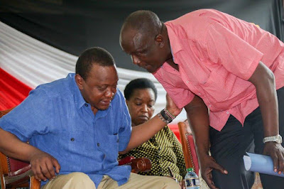 Gideon Mung'aro with President Uhuru Kenyatta. PHOTO | FILE Gideon Mung'aro with President Uhuru Kenyatta. PHOTO | FILE