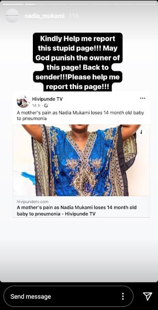 Nadia Mukami expressed her fury Nadia Mukami expressed her fury