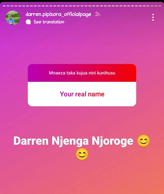 Darren Njenga Njoroge, better known as Pipi, perform on stage