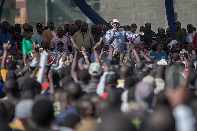 Former Prime Minister Raila Odinga Former Prime Minister Raila Odinga