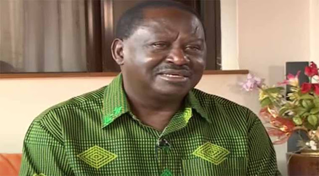 Raila Odinga at an interview with Raila home Karen Raila Odinga at an interview with Raila home Karen