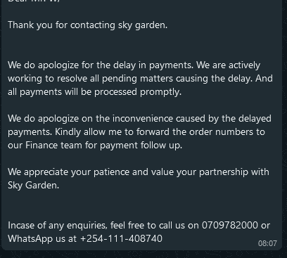 Sky Garden scam: Vendors cry for supplying products to Sky Garden without payments for months