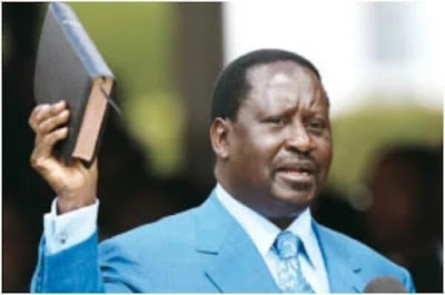 Raila Odinga swearing-in ceremony. PHOTO | FILE
