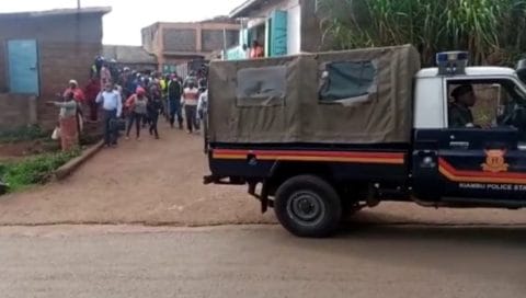 A Kieni man in Nyeri police Nyeri Miner kills his wife after tricking her to be sick, Police launch manhunt