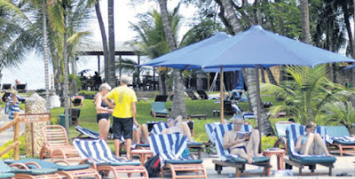 Tourists in Mombasa. PHOTO | FILE
