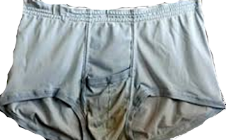 Smelling underpants causes.