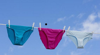 Underpants on the sun for proper drying.