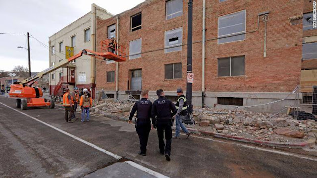 Utah's Salt Lake City earthquake effects. Earthquake Utah; Utah’s Salt Lake City hit with 5.7 magnitude earthquake covering 10 Miles radius