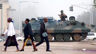 The military takes over Zimbabwe. PHOTO | CNN