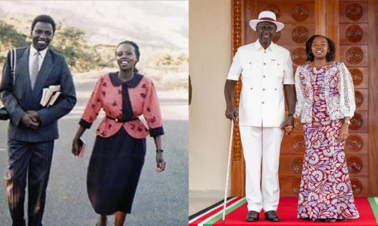 Ruto and his wife rachel