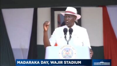 Ruto during madaraka day